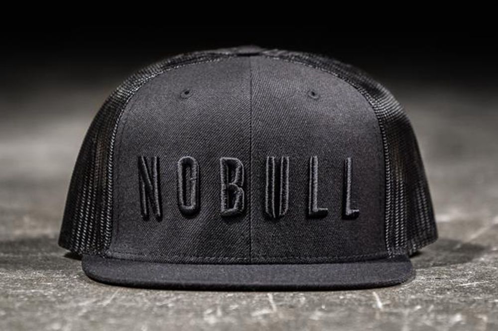 Casquettes NOBULL Noir - NOBULL Flat-Brim Trucker,France (2956-NWJCE)